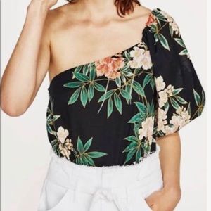 Zara floral bodysuit